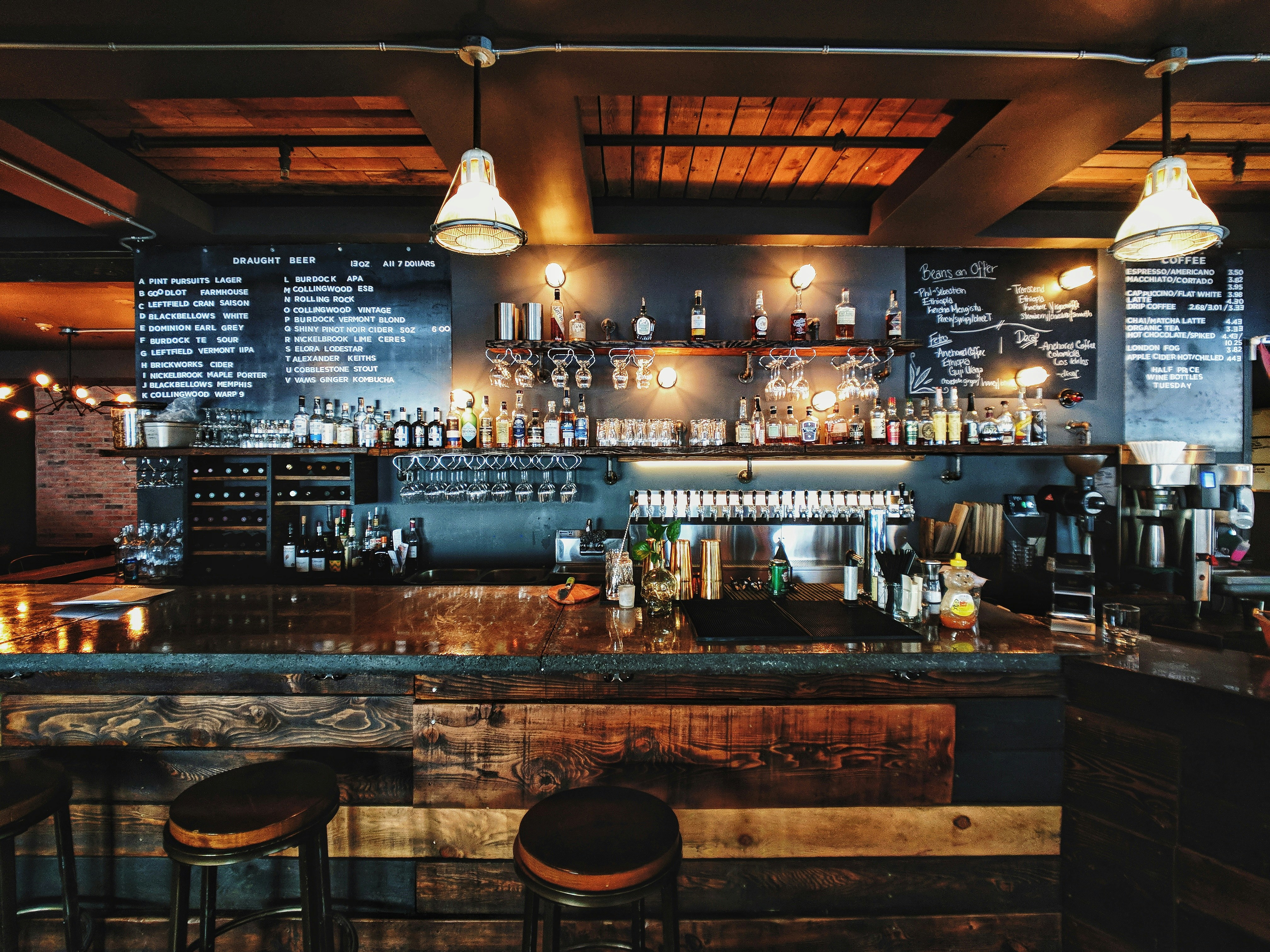 Inside the restaurant